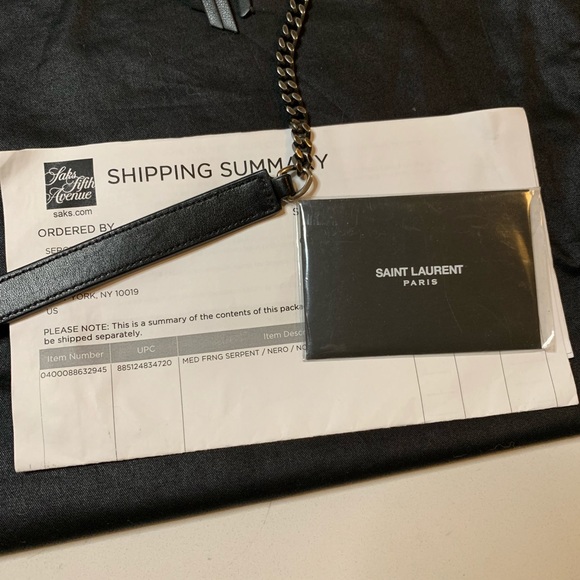 Yves Saint Laurent YSL Fringe Monogram Purse Bag - Picture 4 of 9